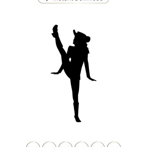 Drill Dance Team Silhouettes Svgpngdxfeps Vinyl Ready Etsy