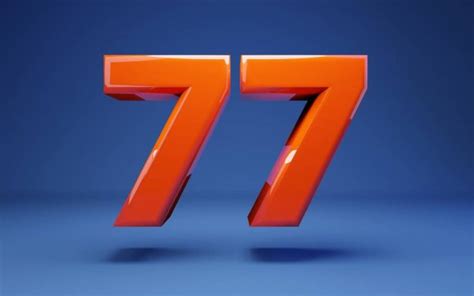 77 Number 77 Number Seventy Seven Anniversary Celebration Design With