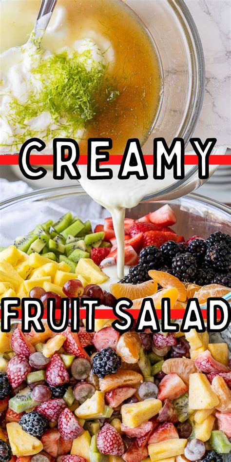 Creamy Fresh Fruit Salad I Wash You Dry