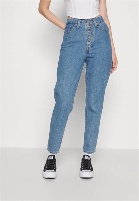 Levis Notch High Waisted Mom Jean Relaxed Fit Jeans Light Indigo