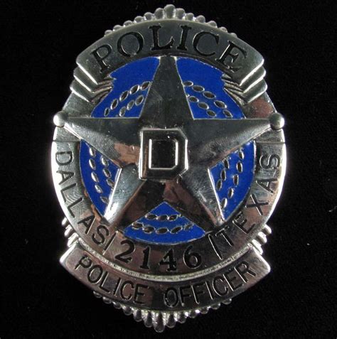 The first step to becoming a police officer in texas is a physical exam to ensure applicants are. OBSOLETE DALLAS TEXAS POLICE OFFICER LAW BADGE - P