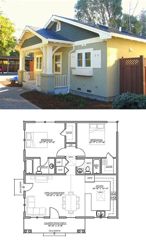 Craftsman Bungalow Remodelhouse Tiny House Floor Plans Small House