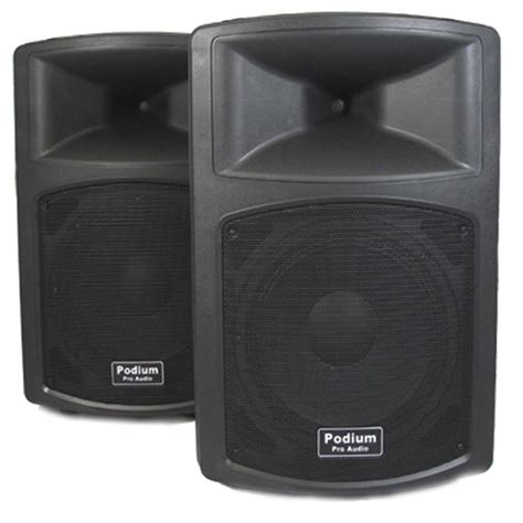 Podium Pro Pp1203a Pair 1200w Dj Pa Karaoke Active Powered 12 Inch