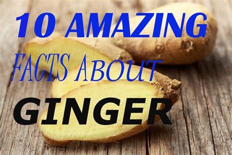 10 Amazing Facts About Ginger Ginger Facts 10 Things Food