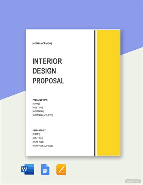 Interior Design Proposal Template In Ms Word Pages Gdocslink Download