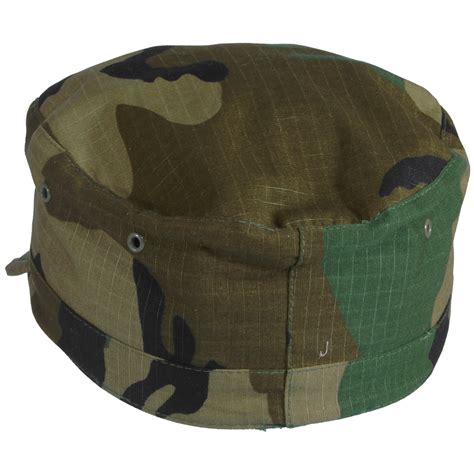 Tactical Bdu Us Army Ripstop Cadet Field Cap Combat Sun Hat Woodland
