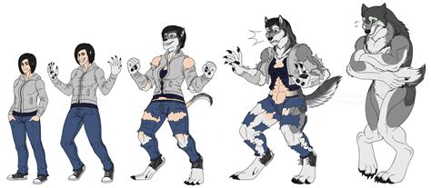 Clumsy Werewolf Transformation Commission By Carolzilla