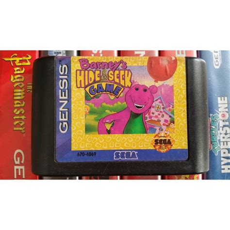 Barneys Hide And Seek Game Sega Genesis 1993 Game Igloo