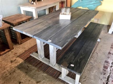 We did not find results for: Rustic Pedestal Farmhouse Table With Long Bench Charcoal ...