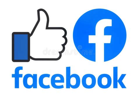 Collection Of A New Facebook Logos Editorial Image Illustration Of