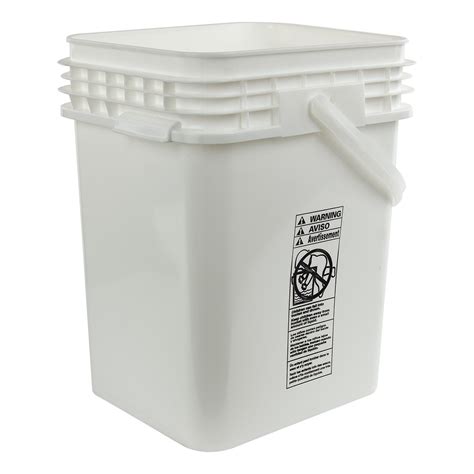 5 Gallon Square Bucket With Lid Comfortably