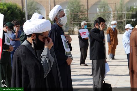 خبرگزاری حوزه تصاویر تجمع اعتراضی یزدی‌ها در محکومیت توهین به مقدسات