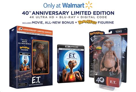 E T The Extra Terrestrial Th Anniversary Walmart Exclusive K Blu Ray Digital Copy