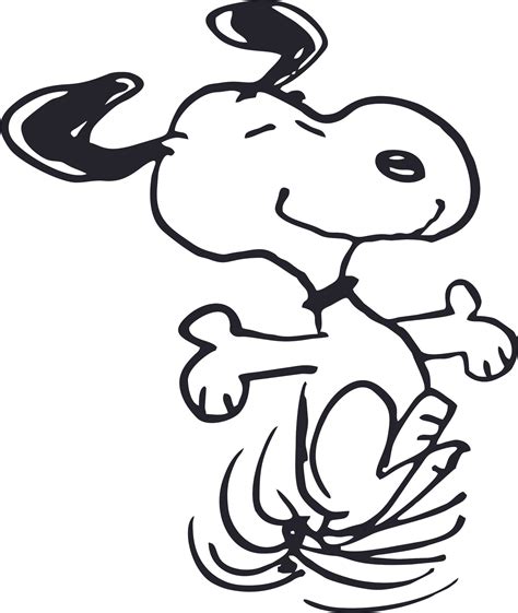 Black Snoopy Dancing Playing Dog Customized Wall Decal Custom Vinyl