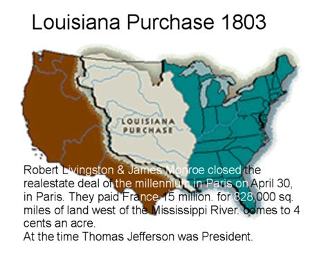 July 4th 1803 Louisiana Territory Was Purchased For 3