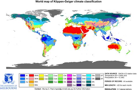 Updated K Ppen Geiger Climate Map Of The World