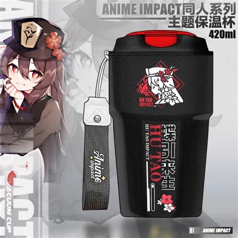 Genshin Impact Hu Tao Cosplay Student Stainless Steel Vacuum Cup Picclick