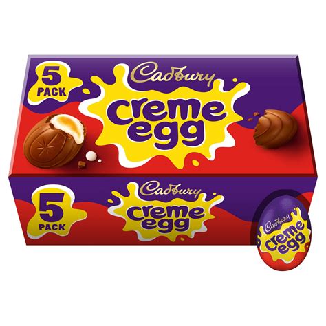 cadbury creme egg 5 pack 200g sharing bags and tubs iceland foods