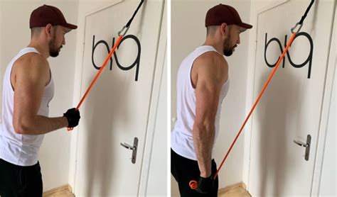 Triceps Pushdown With Resistance Bands