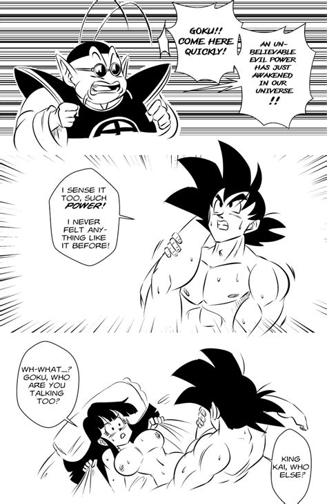 Son Goku Chi Chi And North Kaiou Dragon Ball Drawn By Funsexydb Danbooru