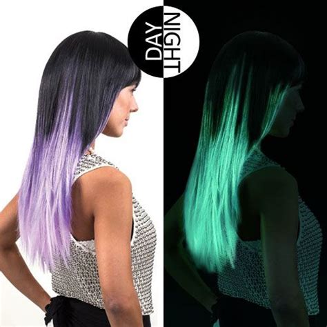 Glow In The Dark Hairblack Light Dye Neon Hair Color Dark Hair