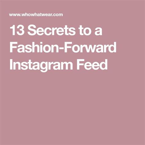 The Words 13 Secrets To A Fashion Forward Instagramm Feed On Pink