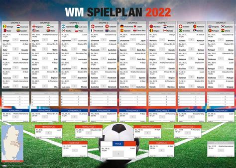 Otto Trade Купить Плакат Poster Wm Spielplan 2022 Fußball