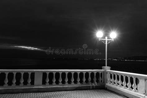 Seafront At Night Stock Photo Image Of Railing Jaunt 245131198