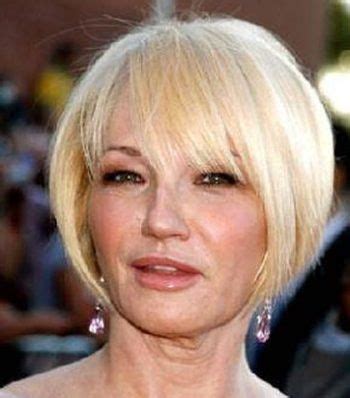 Amber valletta layered hairstyle with blunt bangs. 9 best images about Hairstyles for Women over 80 on ...