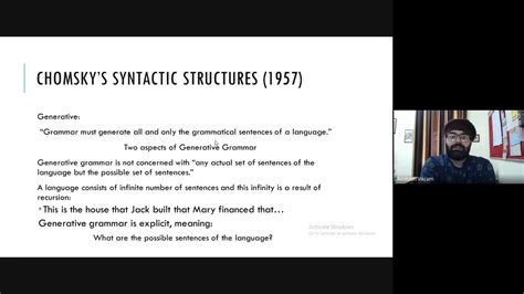 Noam Chomskys Syntactic Structures 1957 Youtube