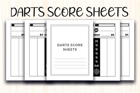 Darts Score Sheets Graphic By Printable Design · Creative Fabrica