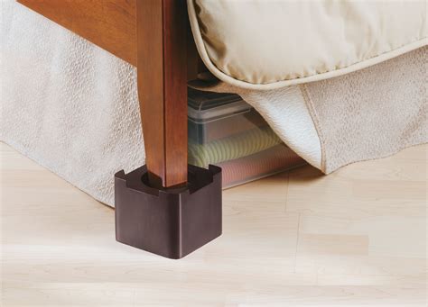 Stacking Wood Bed Risers - Espresso in Bed Risers