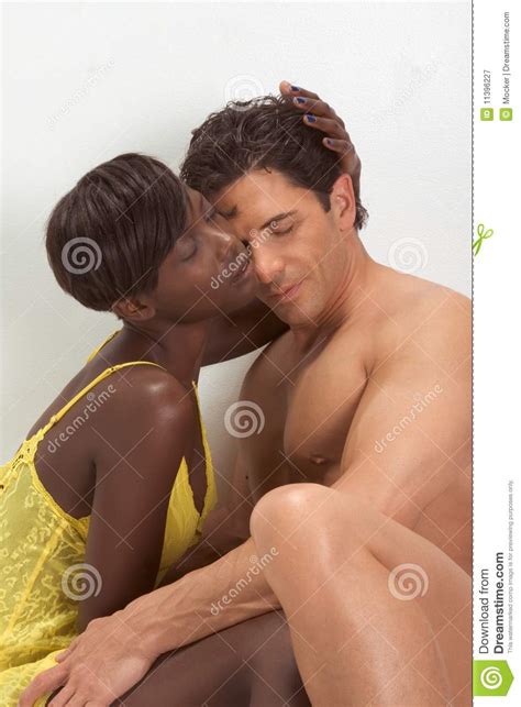 Conveniently usb rechargeable, the black lace panty & love egg's wearable vibe and remote power up via an included double usb charge cord. Love. Sensual Interracial Couple In Bed Loving Stock Image ...