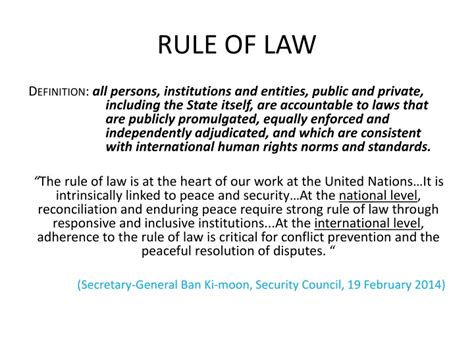 Ppt Rule Of Law Powerpoint Presentation Free Download Id874774