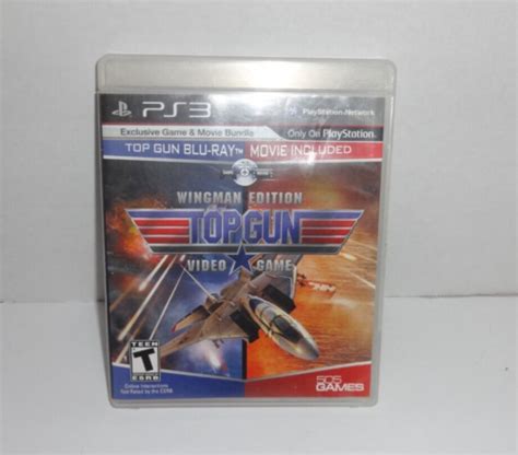 Top Gun Wingman Edition Sony Ps3 2011 Complete Cib W Manual Rare
