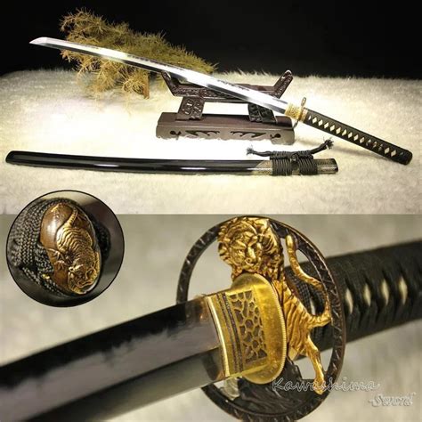 Grade A Japanese Hand Polished Katana Sword Damascus Forged Clay
