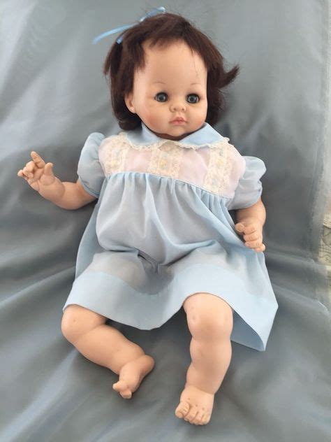 Vintage Original Genuine Madame Alexander Baby Doll Brunette Blue Eyes EBay Madame
