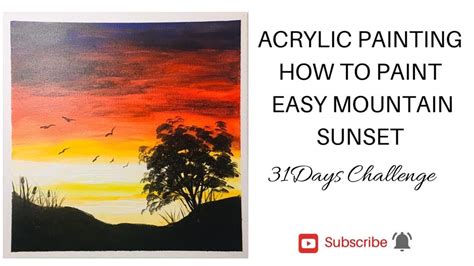 Ross mountain sunset fall sunset paintings african sunset paintings landscape easy acrylic painting nature mountains sunset behind mountain paintings easy arizona desert sunset painting mountains landscape painting watercolor for beginners mountain tree landscapes. DAILY CHALLENGE | HOW TO PAINT EASY MOUNTAIN SUNSET ...