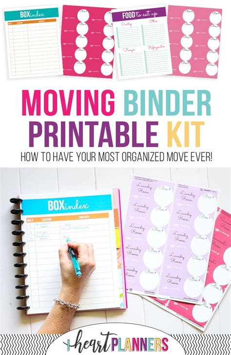 Moving Printable Binder Kit Organizing For A Move Moving Planner