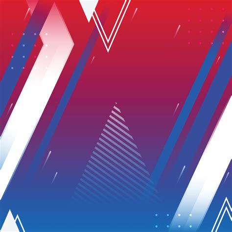 Mix Red White Blue Geometric Shapes Background 2485968 Vector Art At