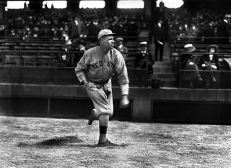 deplorable me on tumblr babe ruth warming up at wrigley field 1918