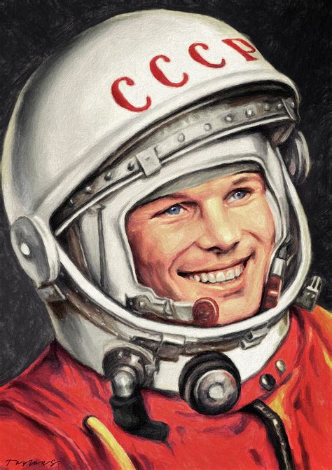 His parents, alexei ivanovich gagarin and anna timofeyevna gagarina, worked on a after starting an apprenticeship in a metalworks as a foundryman, gagarin was selected for further training at a. Yuri Gagarin Painting by Zapista OU