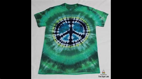 Making A Peace Sign Tie Dye Shirt Youtube
