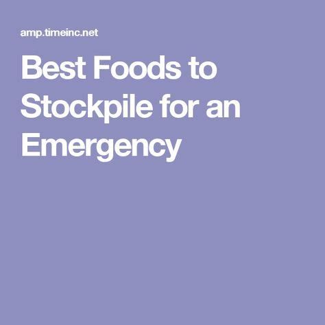 Whole grains like wheat, spelt, rye and others are a great option for providing energy and the fiber needed for digestive health. Best Foods to Stockpile for an Emergency | Non perishable ...