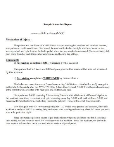 Narrative Report Sample For Construction