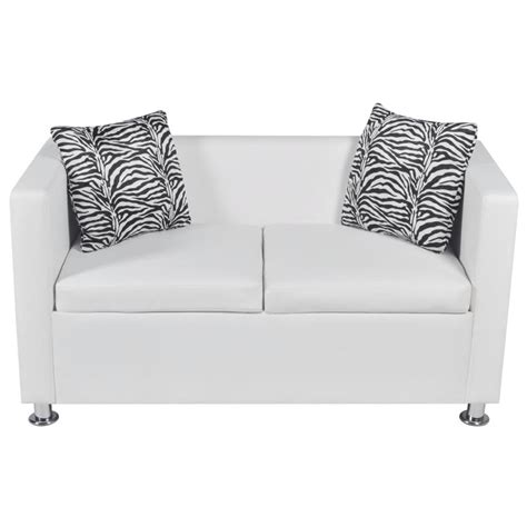 Das sofa aus kunstleder in rot. Sofa-Set Kunstleder 3-Sitzer + 2-Sitzer + Sessel Weiß - my ...