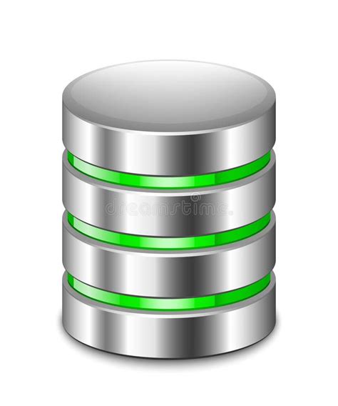 Database Icon Vector Illustration Hardware Concept For Data Storage