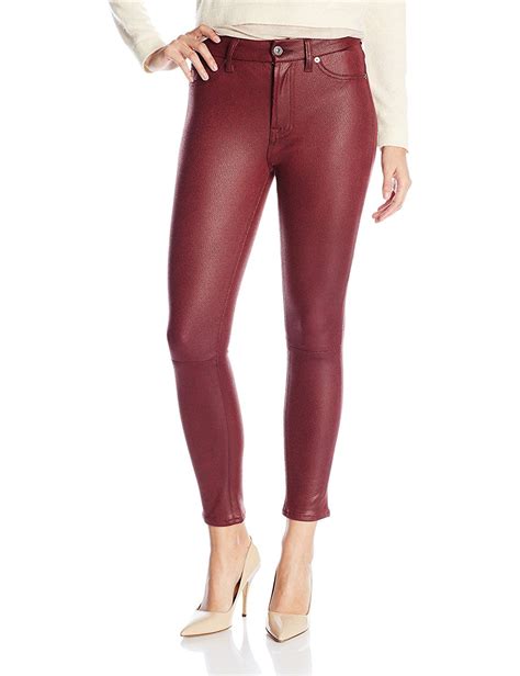 For All Mankind Women S High Waist Cropped Skinny Pant In Merlot