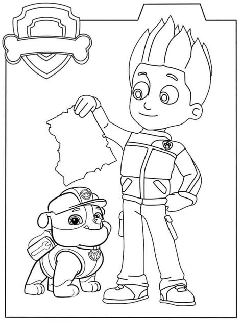Paw Patrol Ryder Coloring Pages From Paw Patrol Coloring Pages