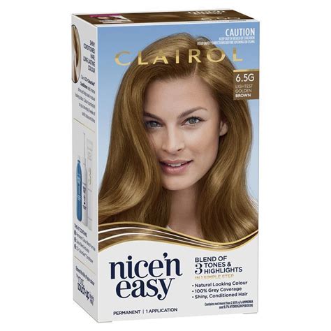 Buy Clairol Nice N Easy 65g Light Golden Brown Permanent Hair Colour Online At Chemist Warehouse®